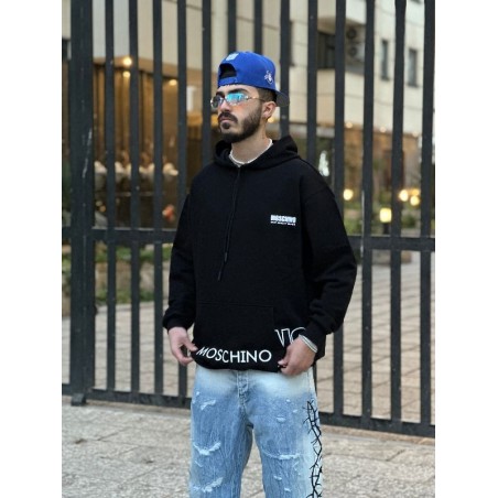 هودی طرحدار مشکی